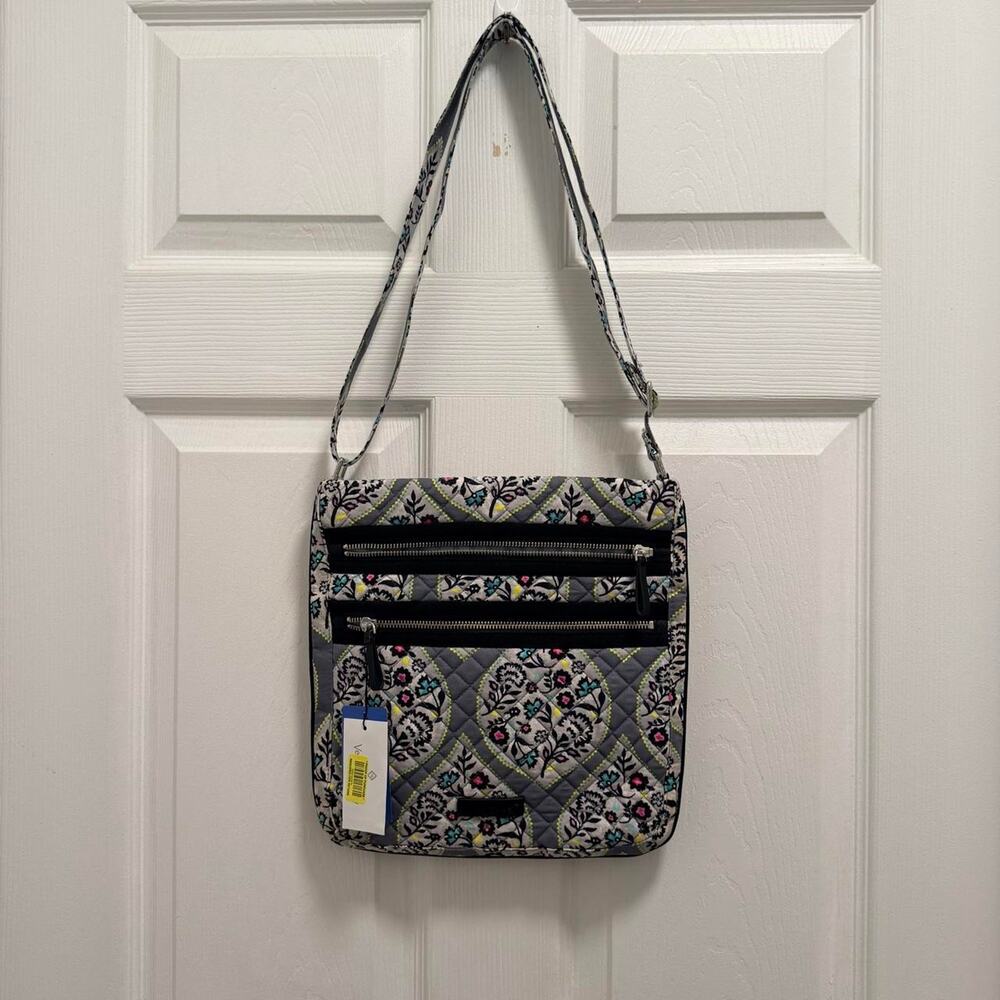Vera bradley floral quilted crossbody